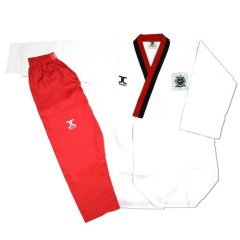 Jcalicu Taekwondo Elbisesi Pumse Alt Kırmızı (Bayan)