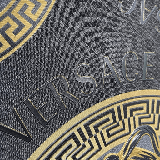 Versace 5 Medusa Head Black & Gold Duvar Kağıdı