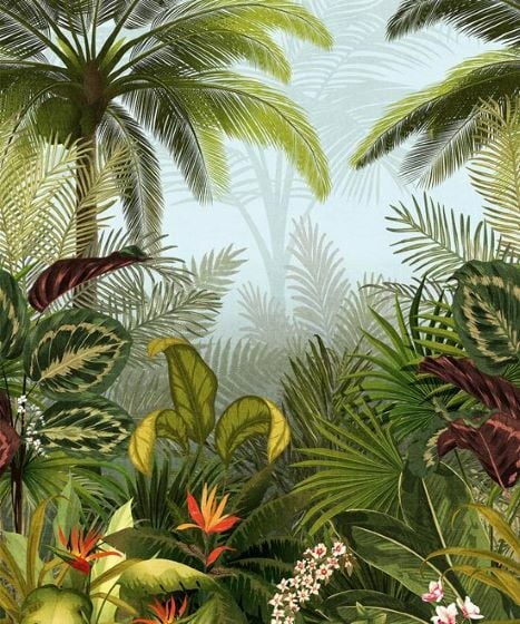 Tropik Bitkiler Ağaçlar Duvar Kağıdı