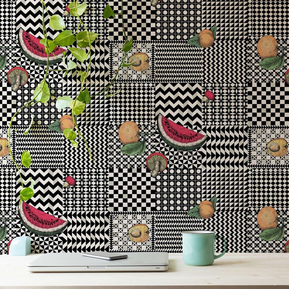 Fornasetti Senza Tempo Frutta ve Geometrico Duvar Kağıdı
