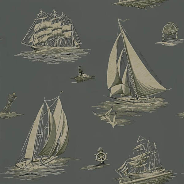 Ralph Lauren Paskalya Tekneleri Antrasit Duvar Kağıdı