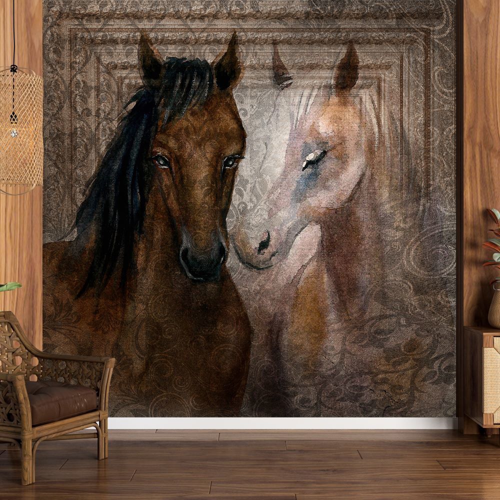 Sevgi Dolu Doğal Yılkı Atları Duvar Kağıdı