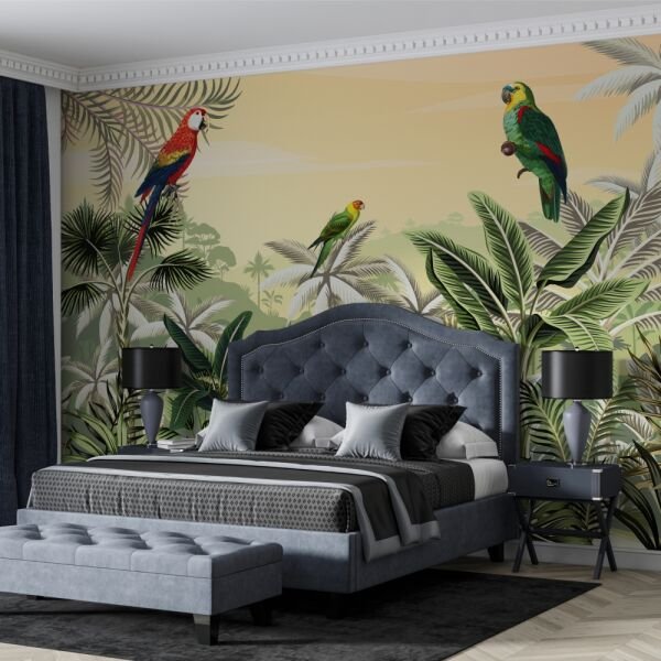 Cennet Papağanı Ve Tropik Papağan Duvar Kağıdı
