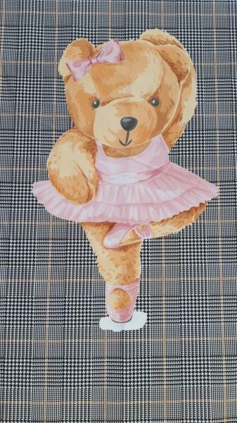 Minik Şirin Balerin Teddy Pano Kumaş