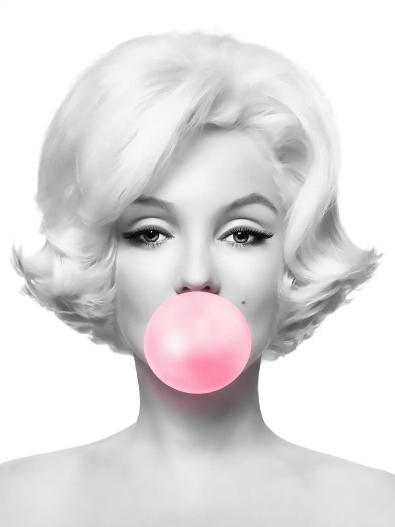 Uva Marilyn Monroe Bubble Gum Pano Kağıt
