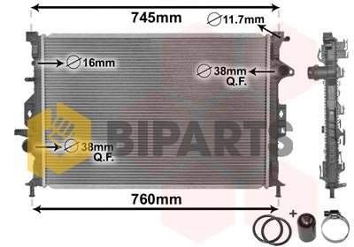 Ford Radyatör ( Brazing ) Mondeo Duratec-He 2.0 07> 6G91 8005 FD