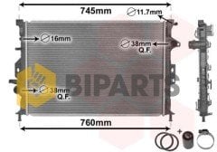 Ford Radyatör ( Brazing ) Mondeo Duratec-He 2.0 07> 6G91 8005 FD
