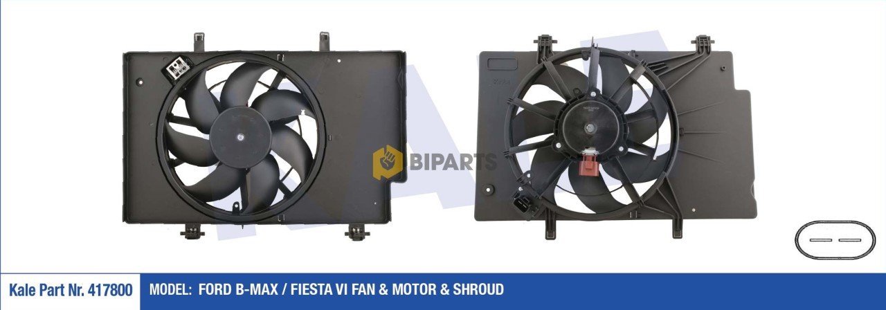 Ford Fan Motoru(+Ac )Komple Fiesta 1.4 1.5 1.6 Tdci 08> 8V51 8C607 CK