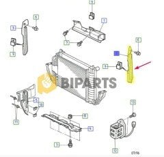Ford Fiesta 95>02 Dekleftör Hava Sağ YS61 8A211 BA