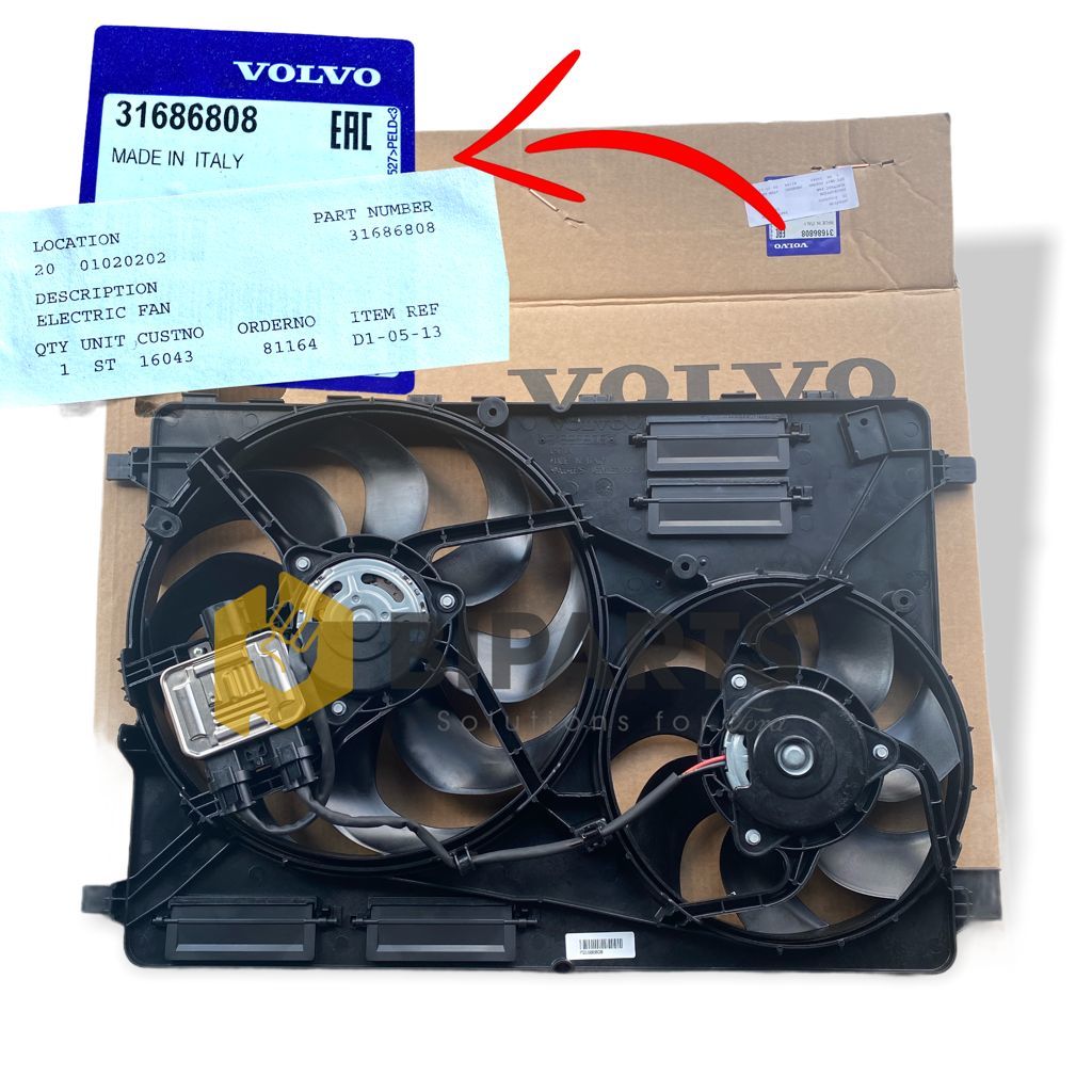 Volvo S60 S80 XC60 XC90 Çift Fan Motoru Komple (Beyinli) 31686808