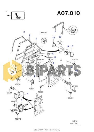 Ford Escort 92-95 Arka Sapı Sag Stw 1S45 N24704 AA