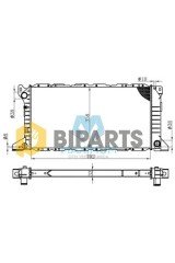 Ford Radyatör (Aliminyum) Brazing Transit Turbo 97>01 99VT 8005 AA