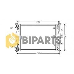 Ford Radyatör (Brazing) (+Ac) Transit V.184 2.4D 01> MEYC1H 8005 DG