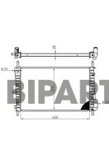 Ford Radyatör ( Brazing ) Mondeo 2.0 Tdcı 01>02 MEXS7H 8005 ED