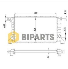 Ford Radyatör (Aliminyum) Brazing Transit T.15 93>99 92VT 8005 AA