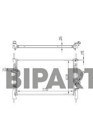 Ford Radyatör Brazing (+Ac) Transit V.347 2.2 2.4 06> 6C11 8005 CD
