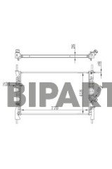Ford Radyatör Brazing (+Ac) Transit V.347 2.2 2.4 06> 6C11 8005 CD