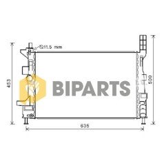 Ford Radyatör (Brazing) Focus 1.6Tdci 12> BV61 8005 BD