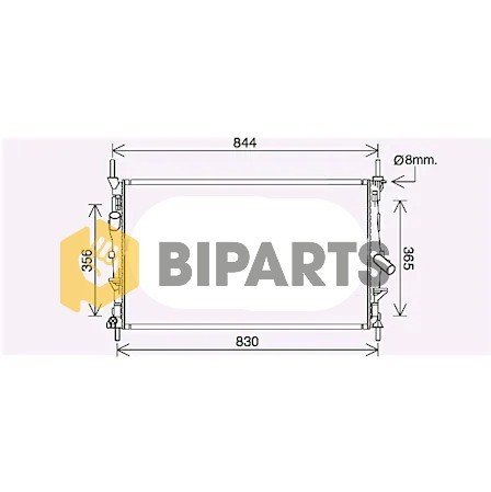 Ford Radyator ( Brazing ) Transit V.362 2.2 Custom 12> BK21 8005 CC