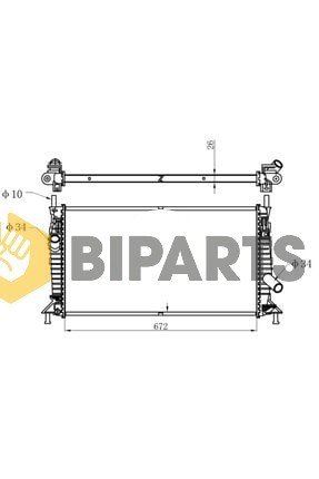 Ford Radyatör Brazing 26Mm C.Max Focus 1.6 Tdci Bnz 04> 3M5H 8005 TL