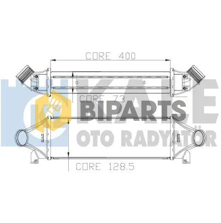Ford İntercooler (A.Çeker) Transit V.184 2.4D 01> YC15 9L440 CA
