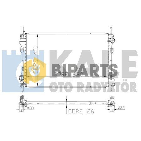 Ford Radyatör Braszing (-Ac) Transit V.184 2.4D 01> YC15 8005 HA