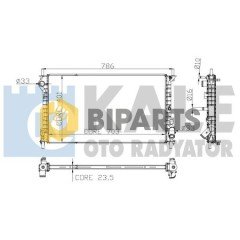 Ford Radyatör ( Brazing ) (+Ac) Connect Bm 02> 8T16 8005 BB