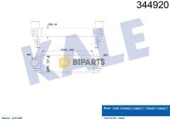 Ford İntercooler (Ara Soğutucu) Connect Bm 07> 7T16 9L440 AE