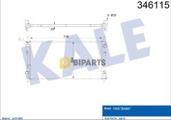 Ford Radyatör (Brazing) (+Ac) Transit V.184 2.4D 01> MEYC1H 8005 DG