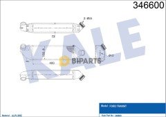 Ford İntercooler (Ö.Çeker) Transit V.184 00>06 1C15 9L440 BA