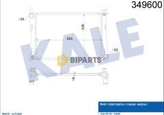 Ford Radyatör ( Brazing ) Fiesta 1.4 Benzinli 02> 4S6H 8005 DA