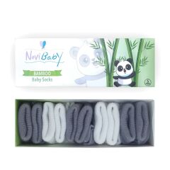 Novibaby 5'li Bambu Bebek Çorap I Cloudy I 0-6 ay I Yenidoğan Kız Erkek Bebek Çorabı