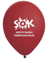 1+0 Baskılı Balon 1000 adet 3334,5 TL + KDV
