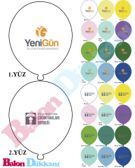 2+1 Baskılı Balon 1000 Adet 3448,5 TL +KDV