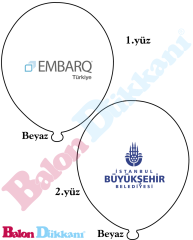 3+1 Baskılı Balon 1000 adet 3486,5 TL + KDV