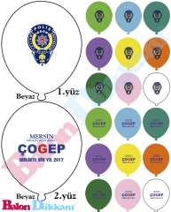 3+2 Baskılı Balon 1000 adet 3524,5 TL + KDV