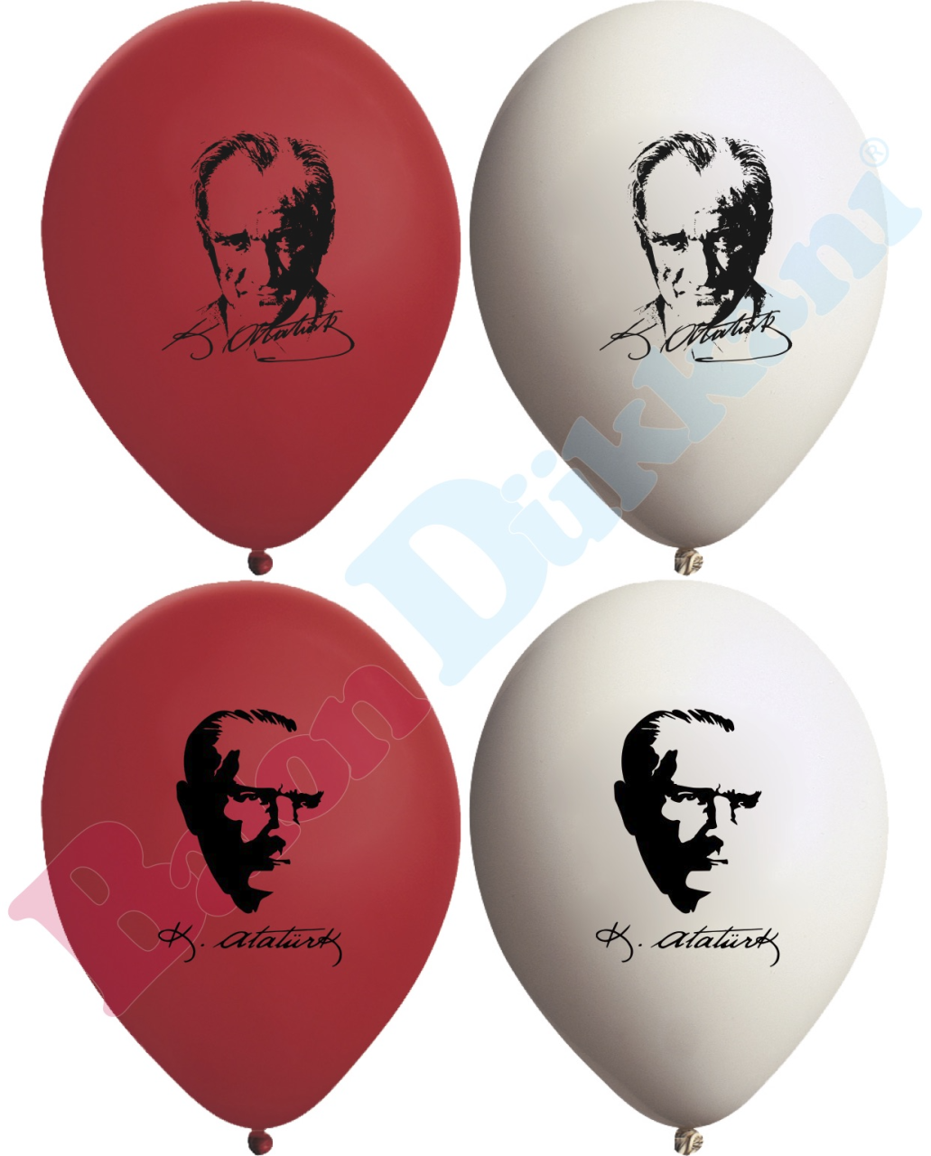 12 inch Atatürk Baskılı Balon