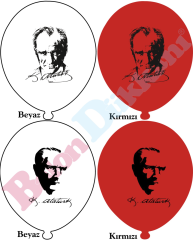 12 inch Atatürk Baskılı Balon