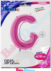 G Harfi 40 inch 102 cm Grabo Fuşya