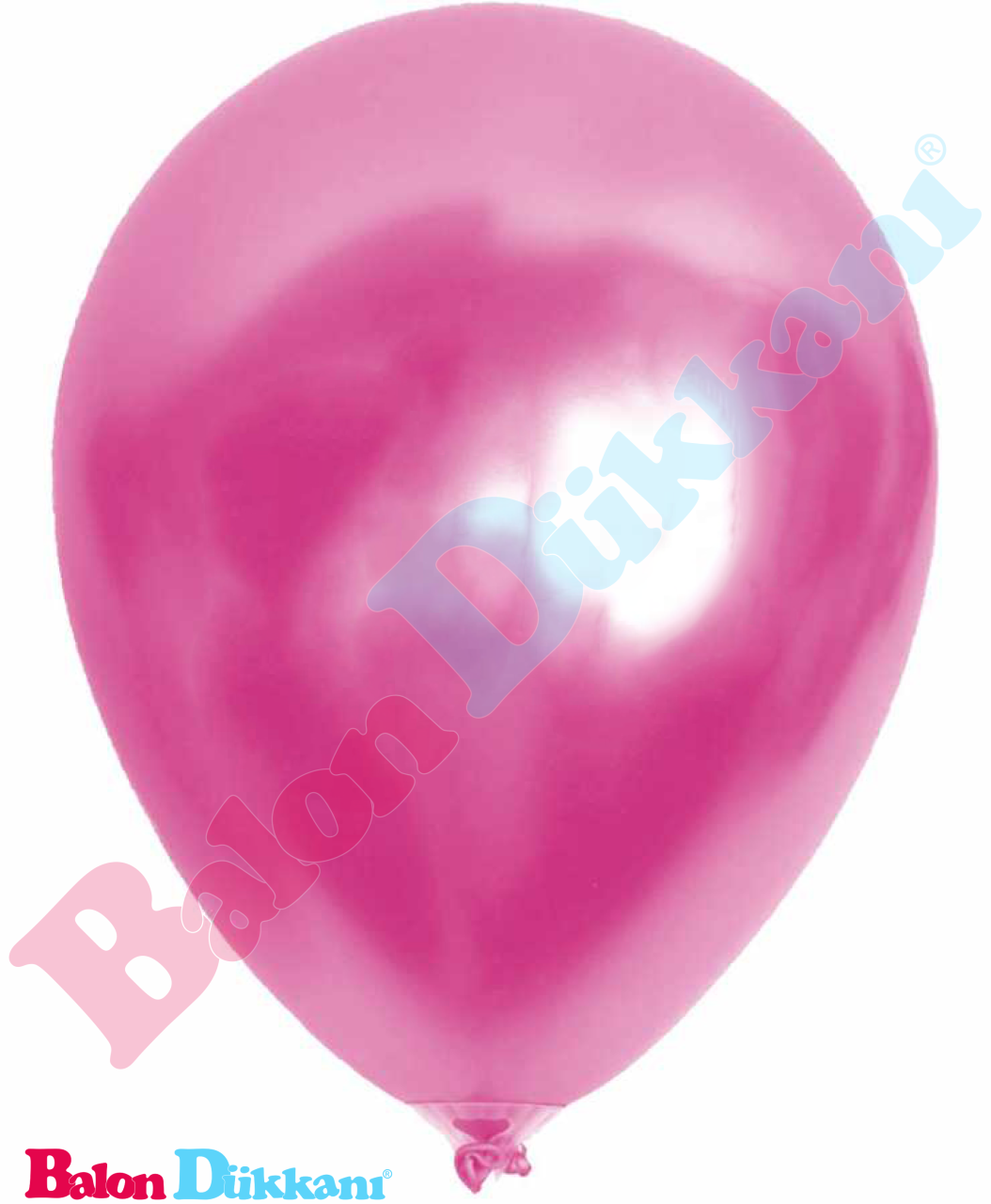 12 inch Metalik Pembe Balon