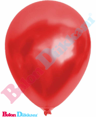 12 inch Metalik Kırmızı Balon