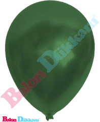 12 inch Metalik Koyu Yeşil Balon