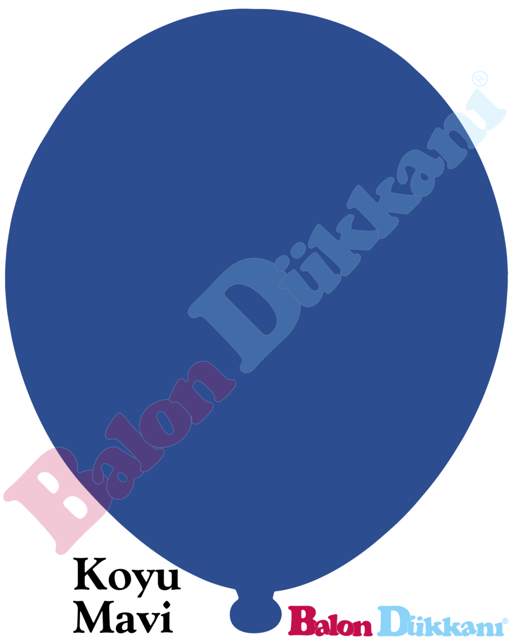 12 inch İç Mekan Koyu Mavi Balon