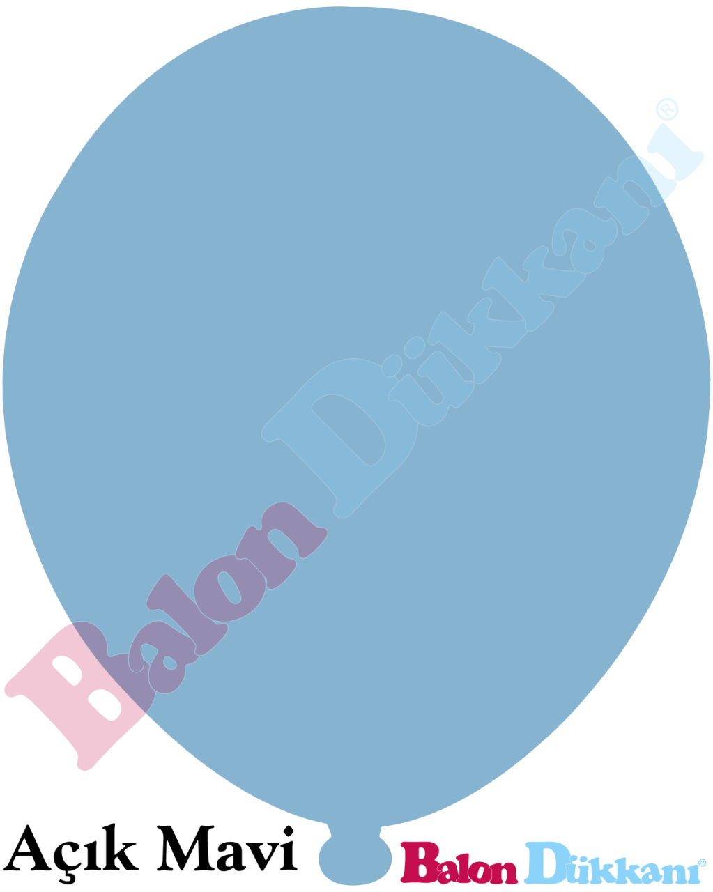 12 inch İç Mekan Açık Mavi Balon