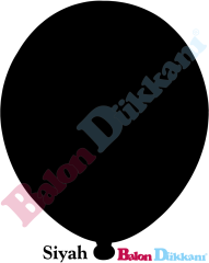 12 inch İç Mekan Siyah Balon