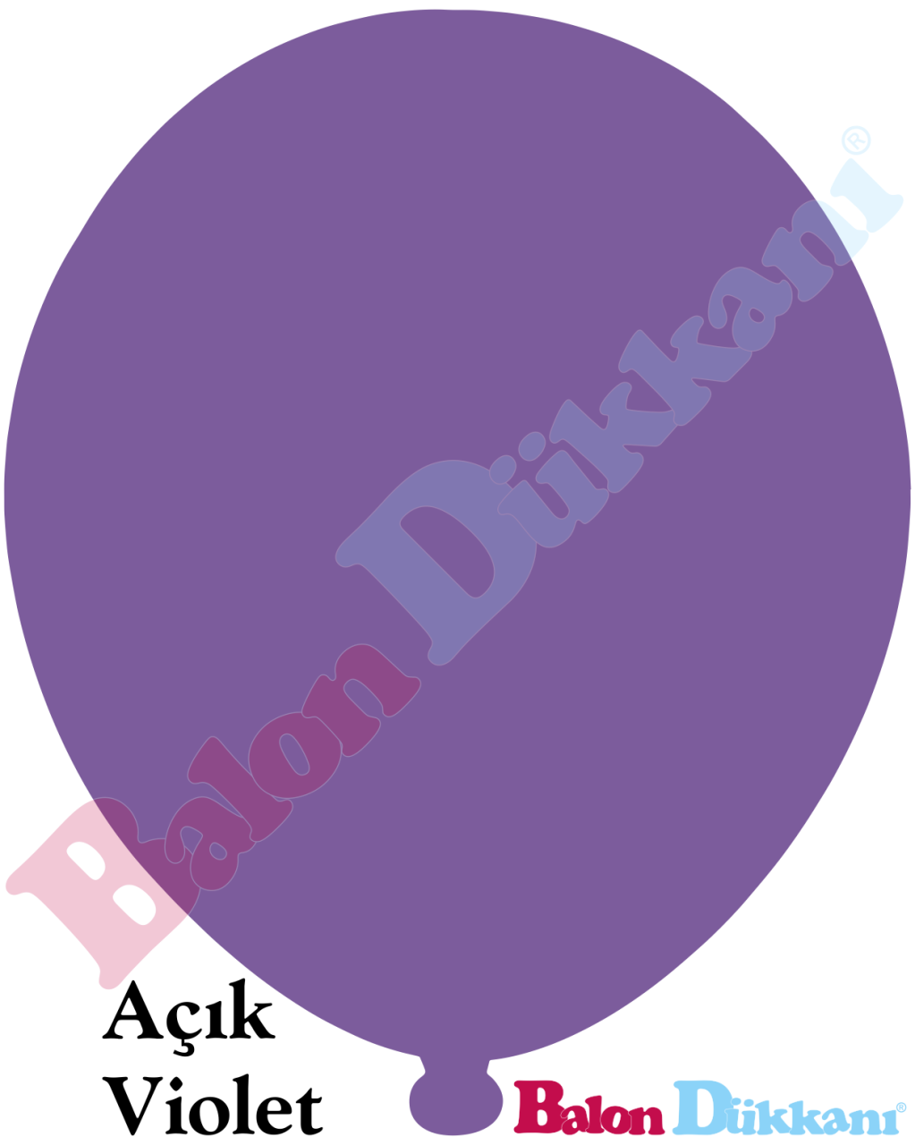 12 inch İç Mekan Açık Violet Balon
