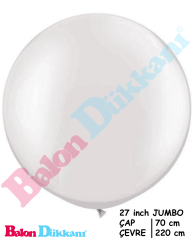 27 inch Jumbo Balon Şeffaf