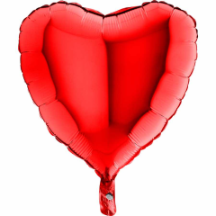 18 inch 46 cm Kırmızı Kalp Folyo Balon