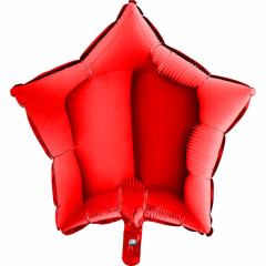18 inch 46 cm Kırmızı Yıldız Folyo Balon