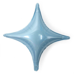 24 inch Açık Mavi Polar Yıldız Folyo Balon